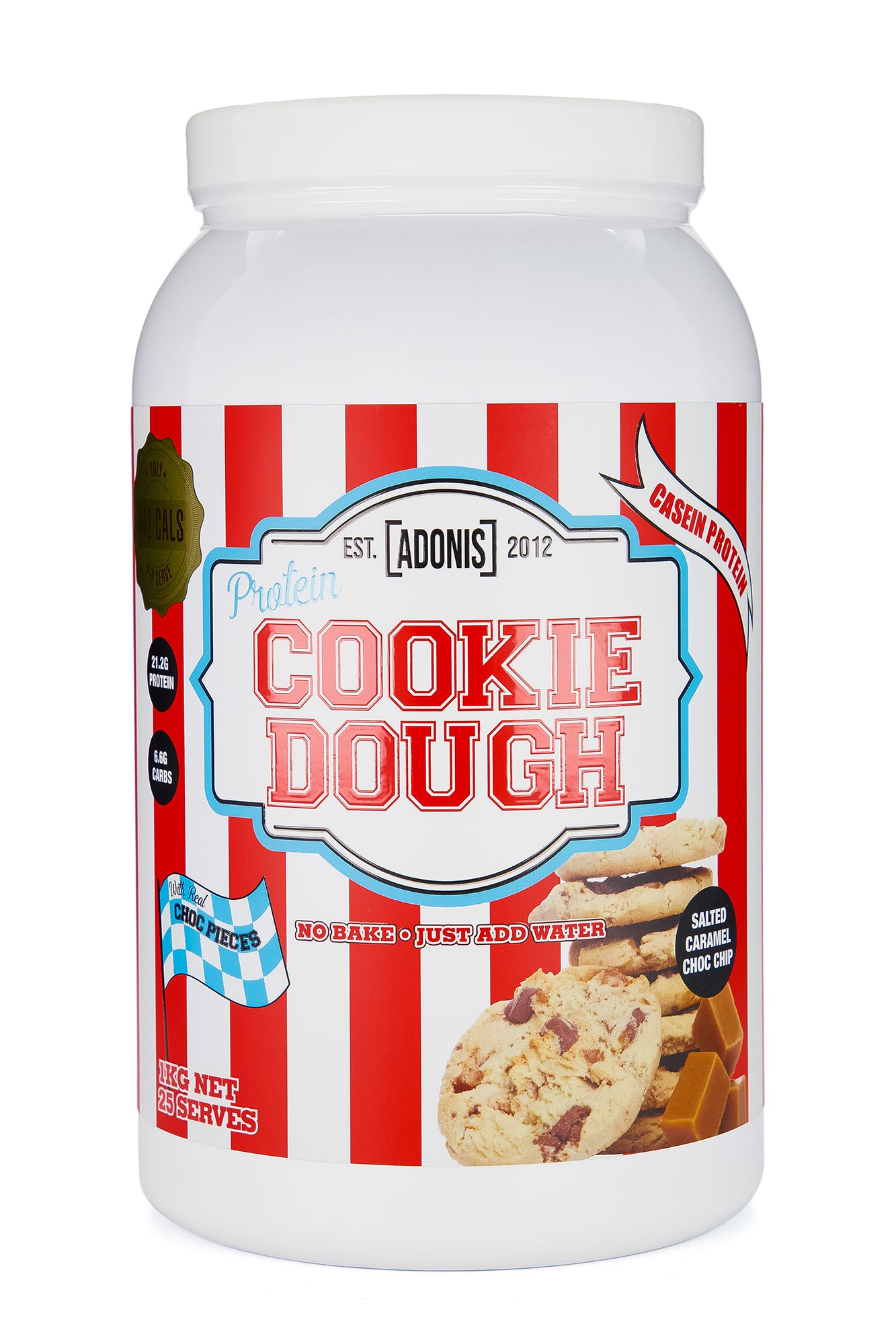 Adonis Salted Caramel Choc Chip Protein Cookie Dough 1Kg