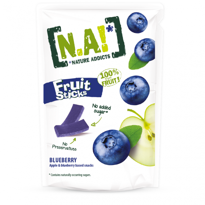 Nature Addicts Blueberry And Apple Fruit Sticks 35Gm