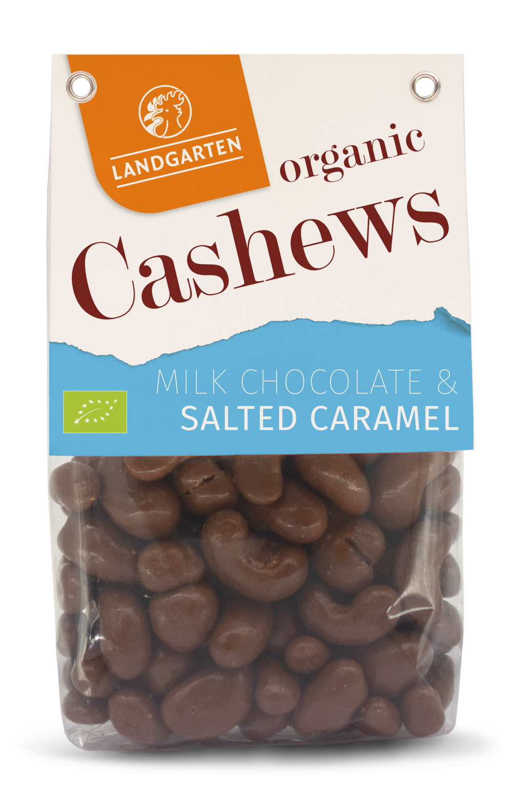 Landgarten Milk Chocolate With Caramel Cashew Nuts 170Gm