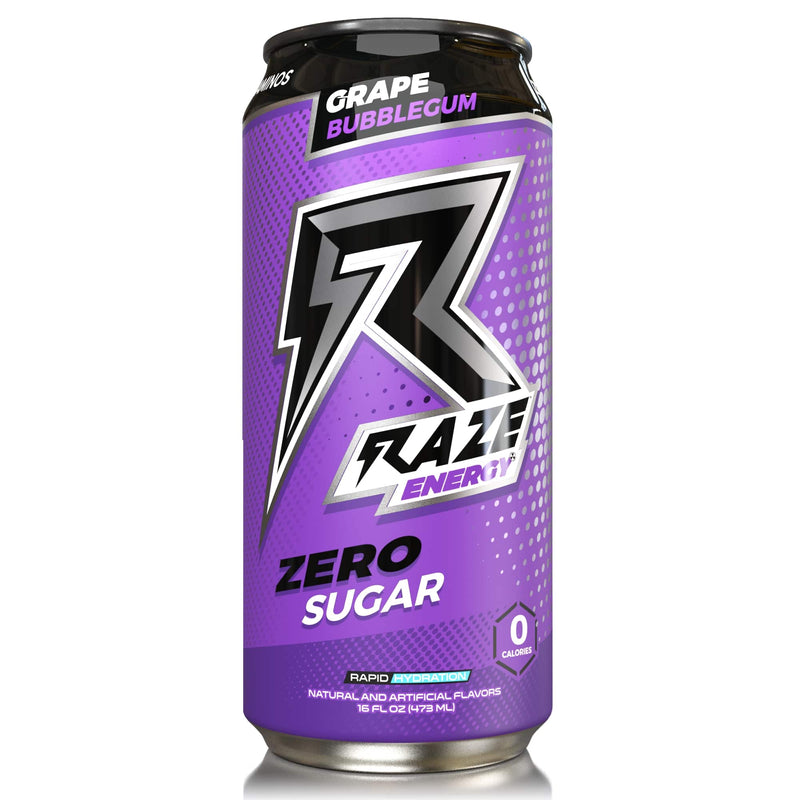 Raze Grape Bubblegum Energy Drink Rtd 473Ml