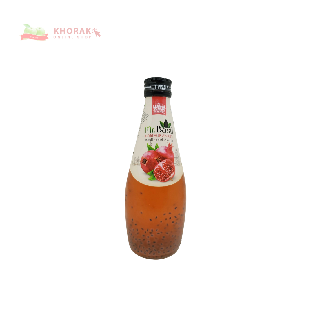 Mr. Basil Mr.Basil Pomegranate Basil Seed Drink 290Ml – HSquare Healthy Supermarket