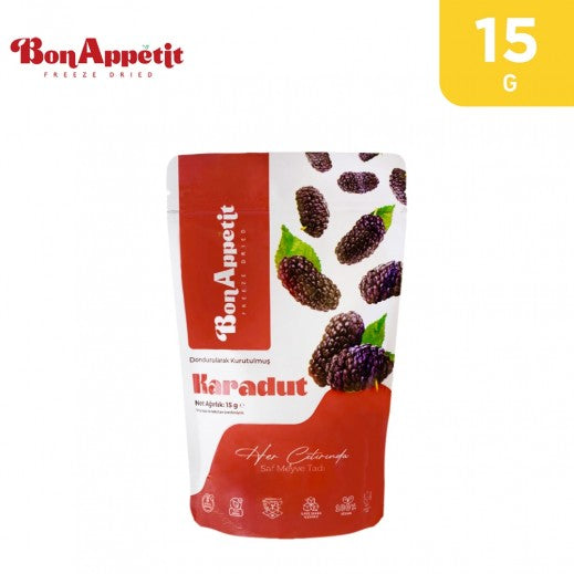 Bonappetit 100% Natural,Gf, Vegan Freeze Dried Black Mulberry 15Gm