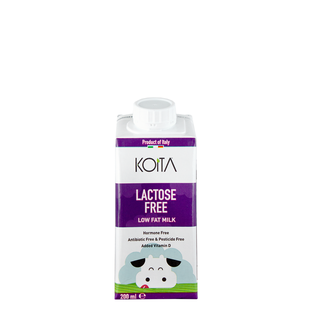 Koita Low Fat Lactose Free & Hormone Free Cow Milk 200Ml