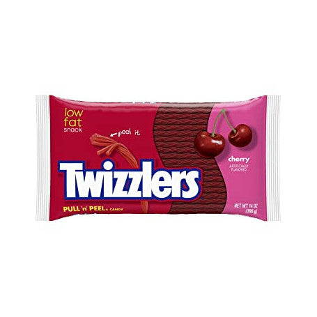 Twizzlers Pullnpeel Cherry Licorice Candy 14Oz