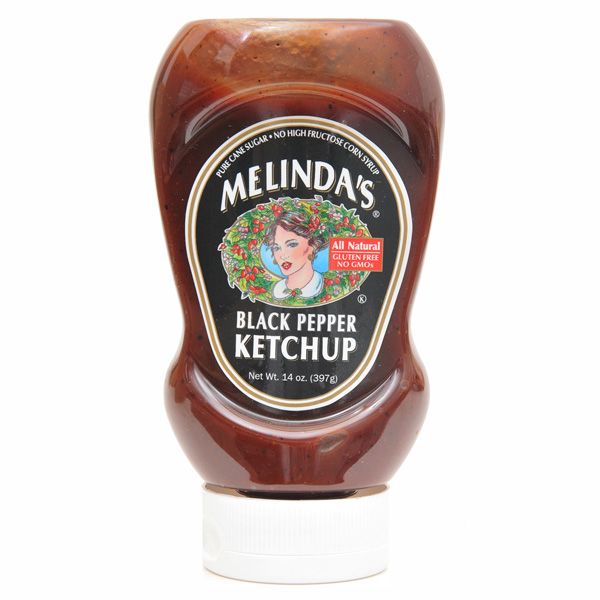 Melindas Black Pepper Ketchup 14Oz