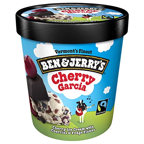Ben & Jerrys Cherry Garcia Ice Cream 473Ml