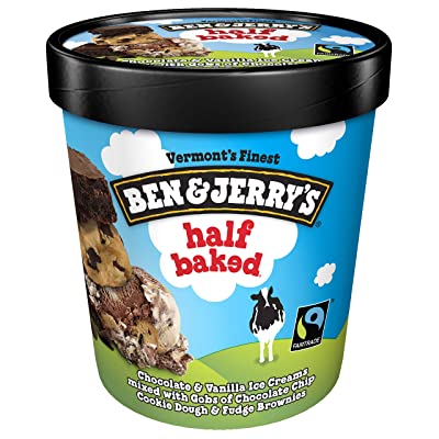 Ben & Jerrys Half Baked Ice Cream 473Ml