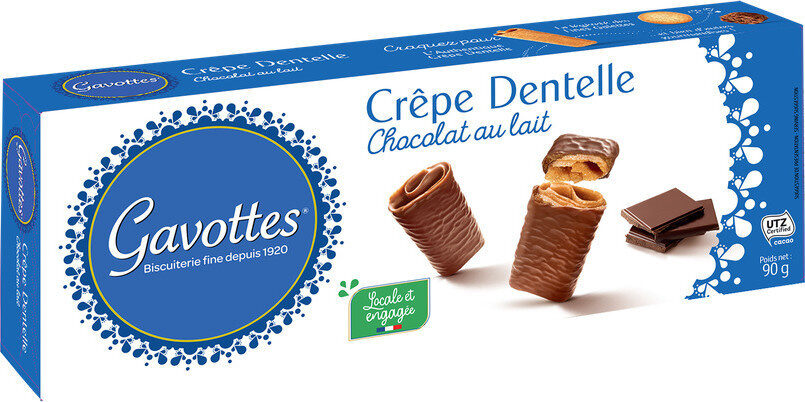 Gavottes Milk Chocolate Crepes Dentelle 90Gm