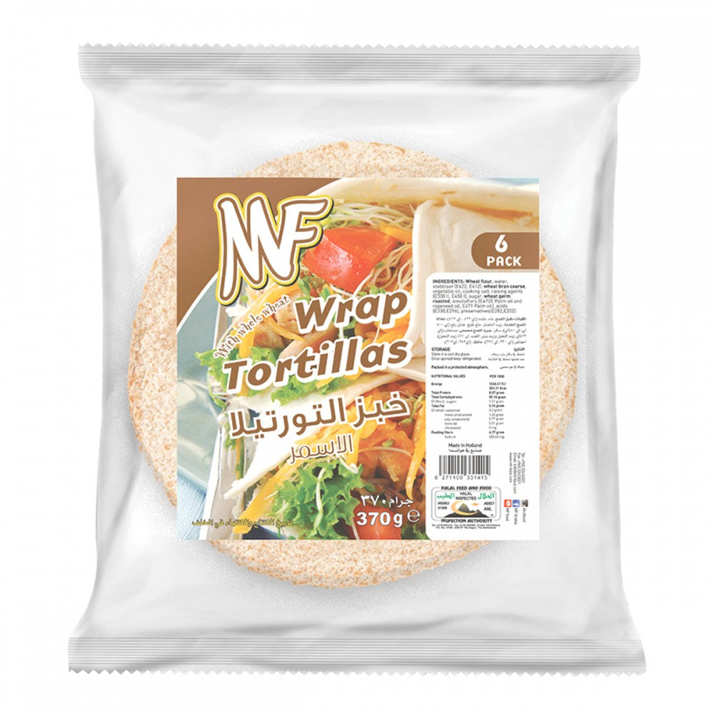 Mf Whole Wheat Tortilla Wraps 370Gm