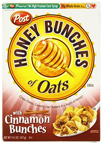 Post Honey Bunches Honey Cinnamon Cereal 411Gm