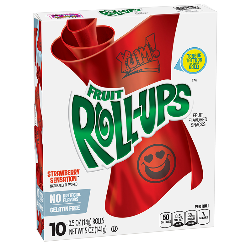 Fruit Roll Ups Strawberry Sensation Candy 141Gm