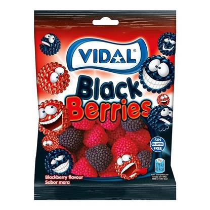 Vidal Black Berry Candy 100Gm
