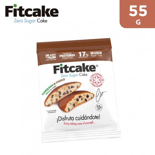 Fitcake Zero Sugar With Apple & Choco Cake 55Gm