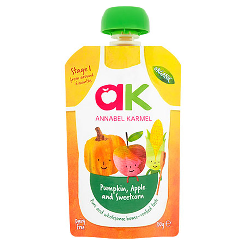 Annabel Karmel Pumpkin Apple & Sweetcorn Baby Food Stage One 100Gm