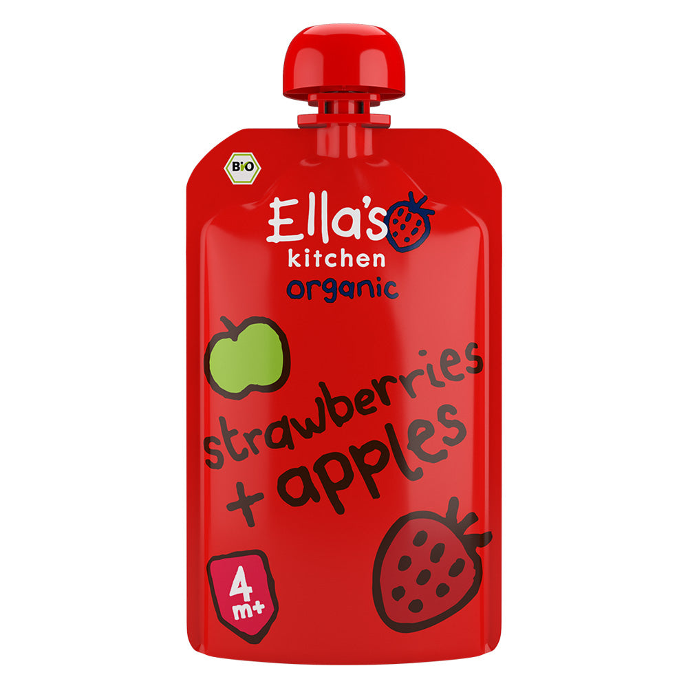 Ellas Kitchen Strawberry & Apples Baby Food 4 Months 120Gm