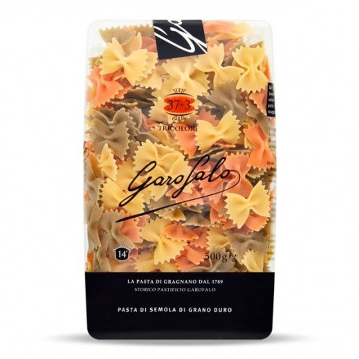 Garofalo Farfalle Tri Color Pasta 500Gm