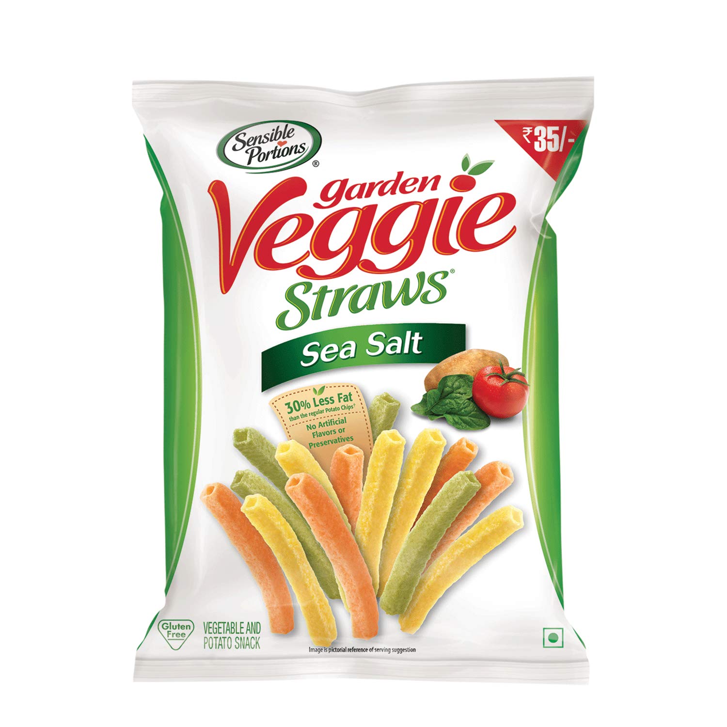 رقائق البطاطس بملح البحر النباتي 30 جم