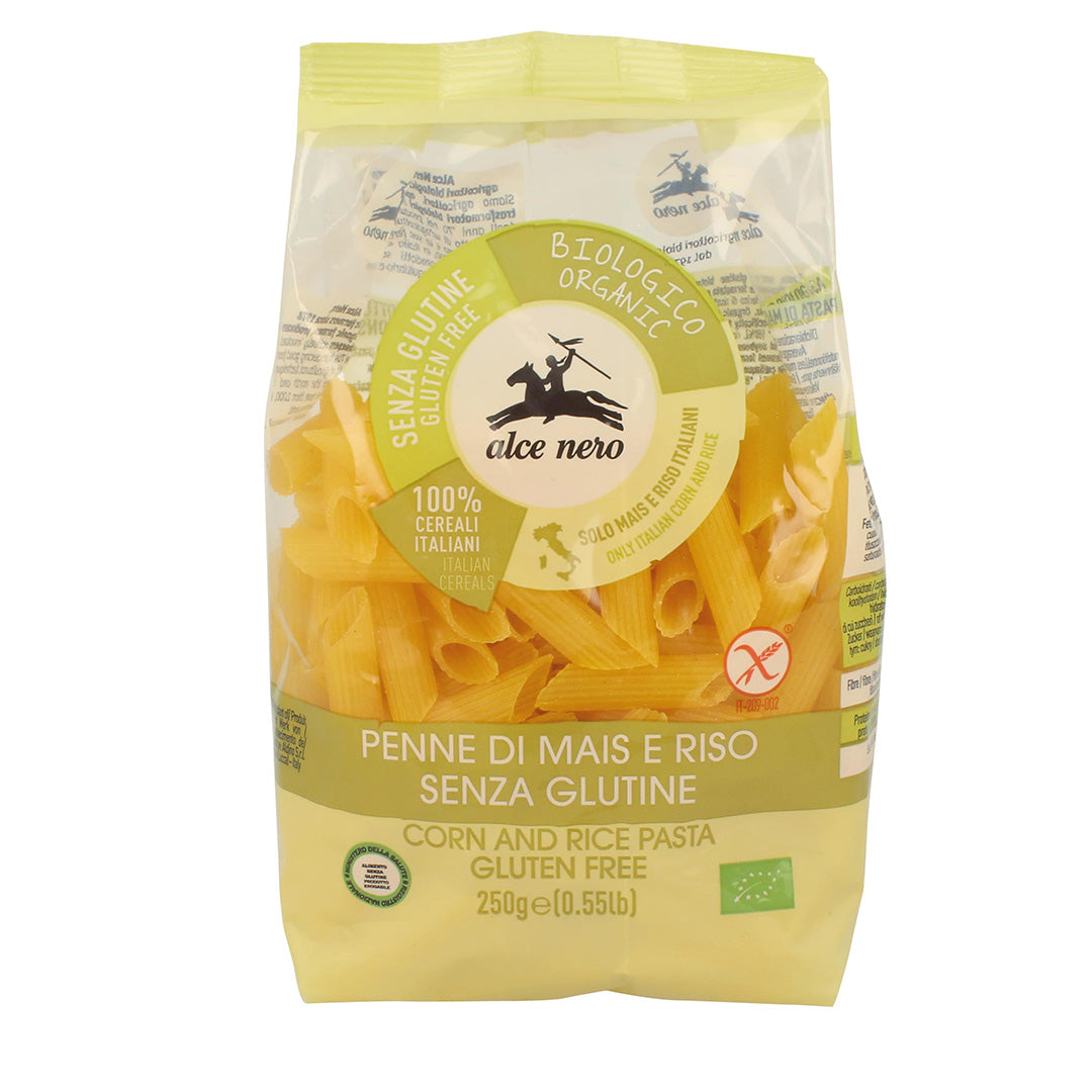 Alce Nero Gluten Free Corn And Rice Organic Penne Pasta 250Gm
