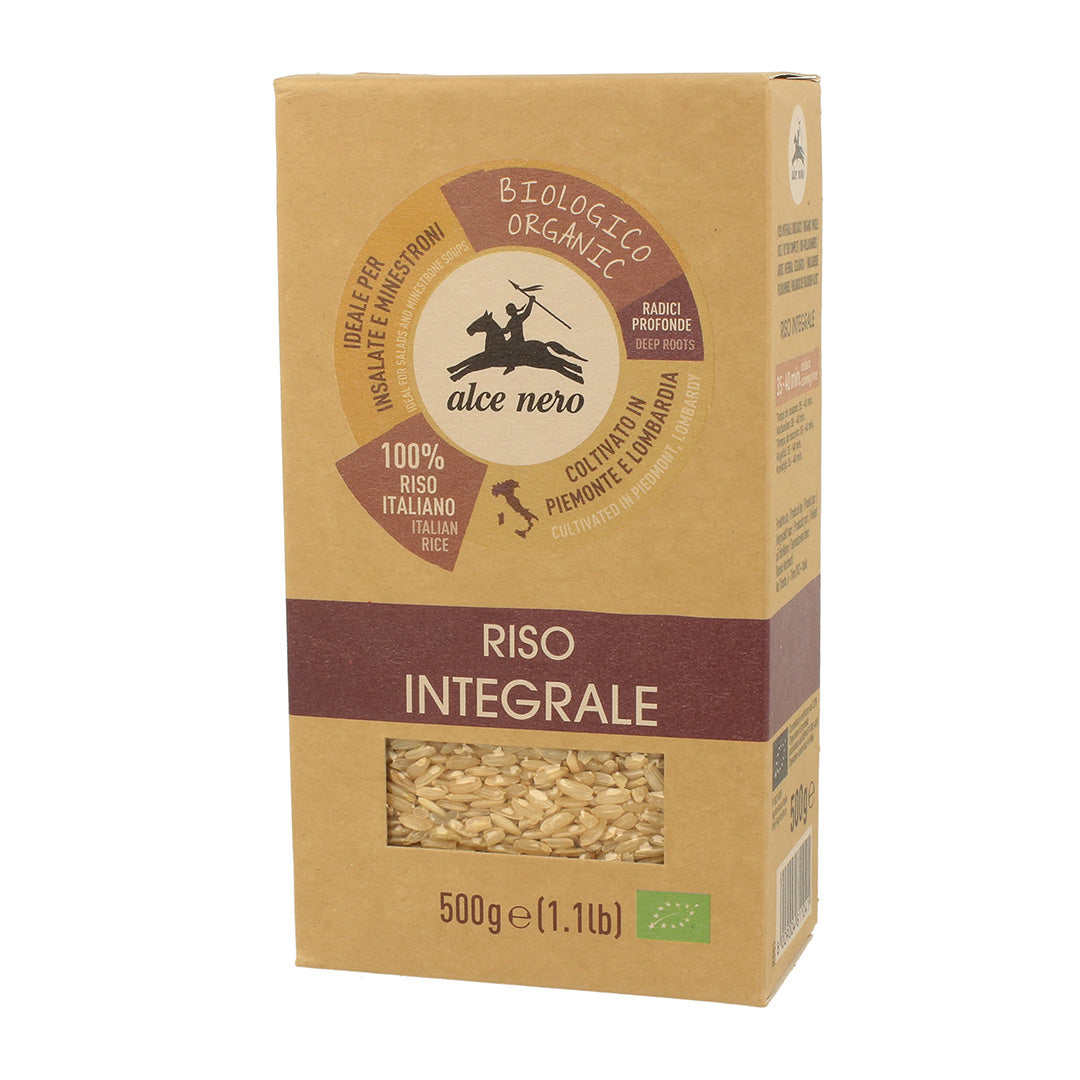 Alce Nero Brown Whole Organic Rice 500Gm