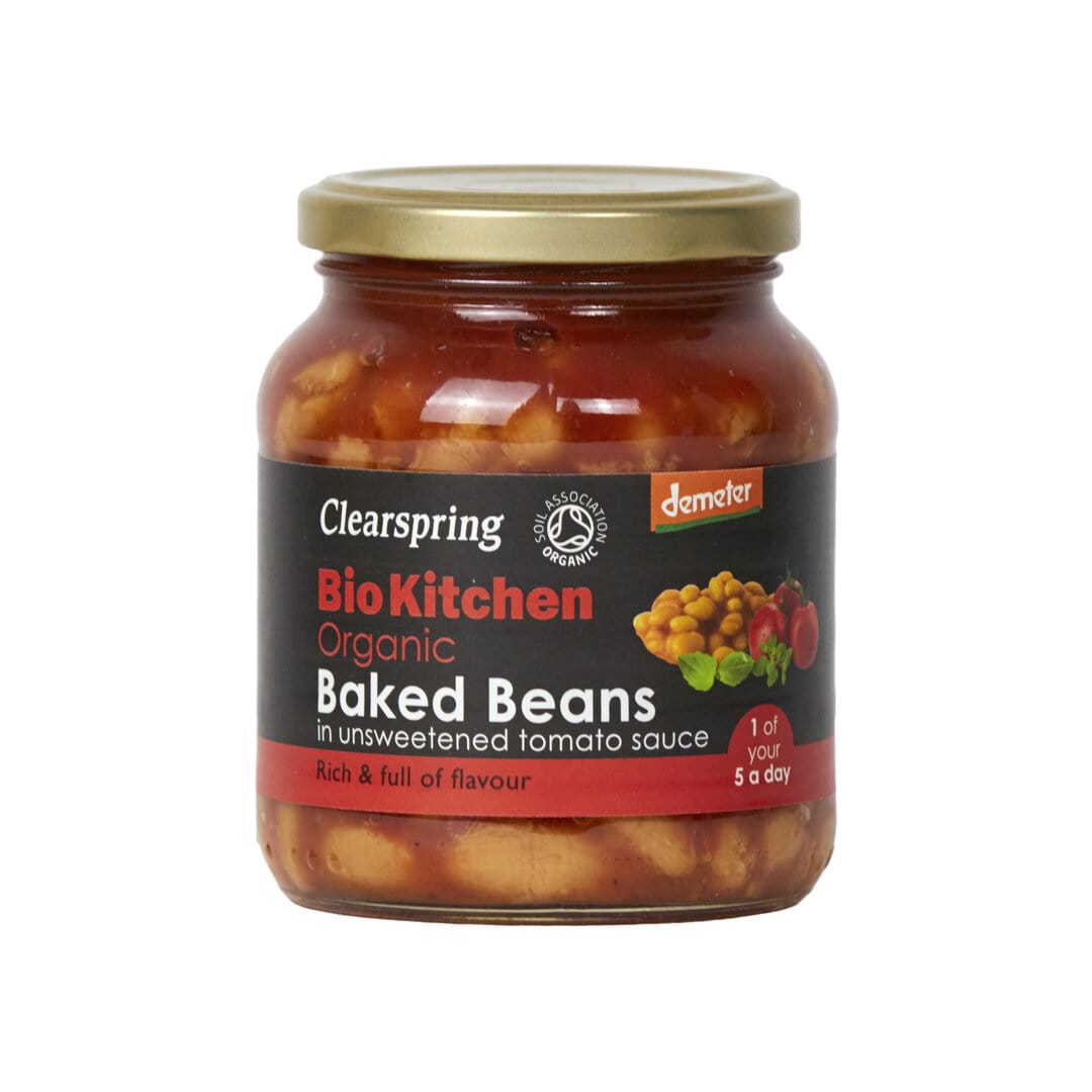 Clear Spring Unsweetened Organic Baked Beans 350Gm