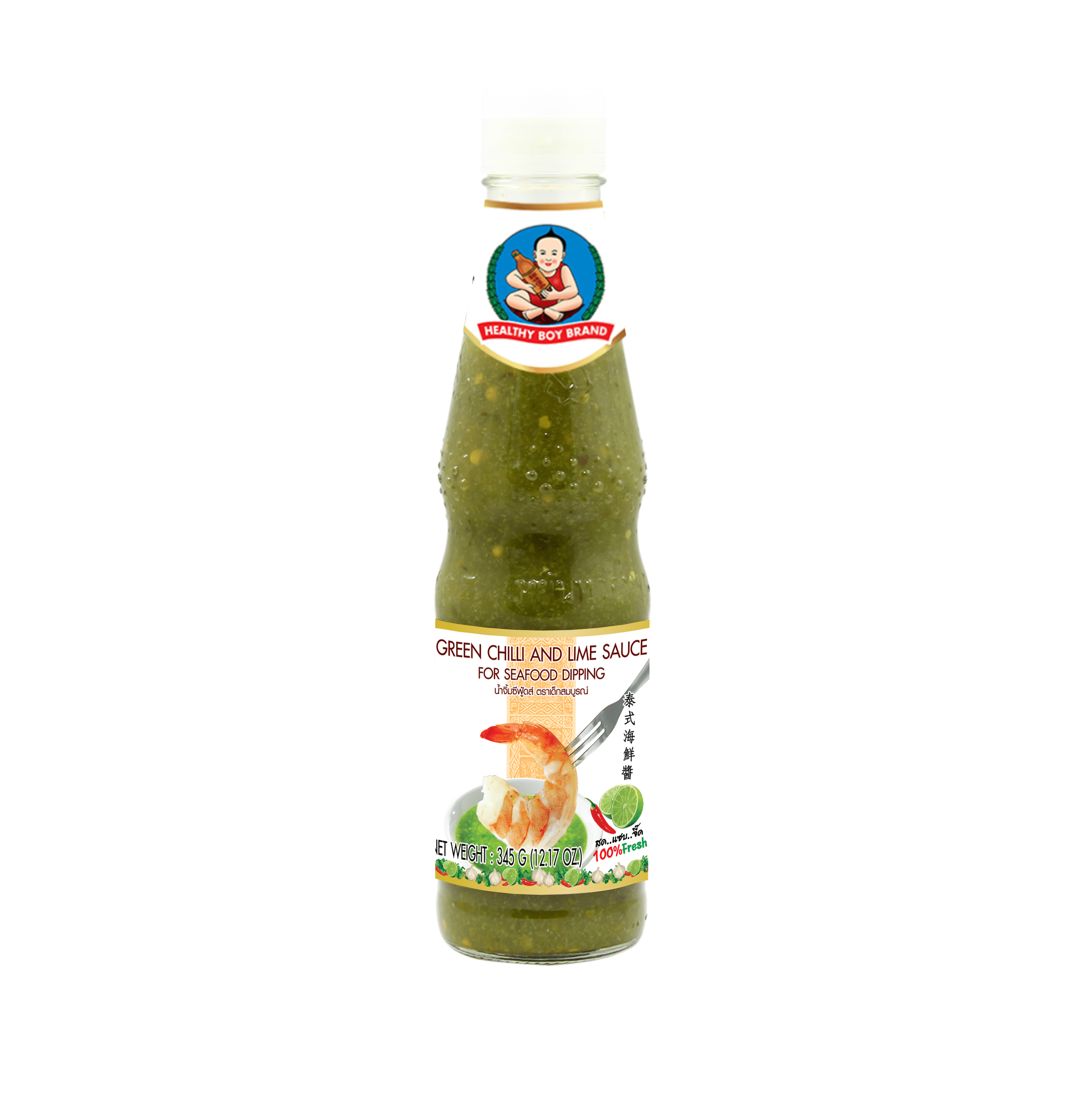 Healthy Boy Seafood Dipping Green Chili And Lime Sauce 345Gm